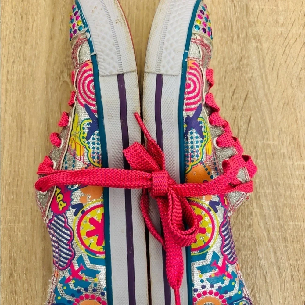 Skechers Kids' Colorful Light up Shoes - Pink and Multicolor